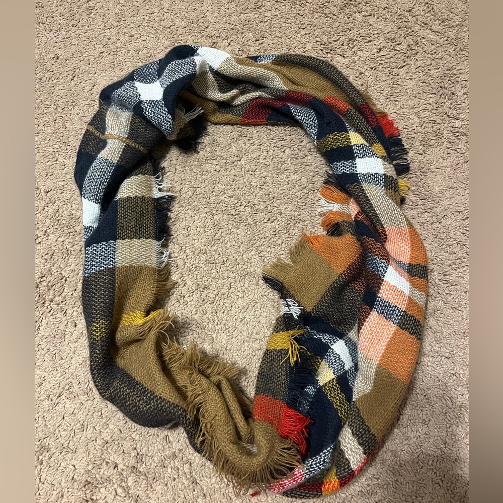 Plaid Multicolor Scarf